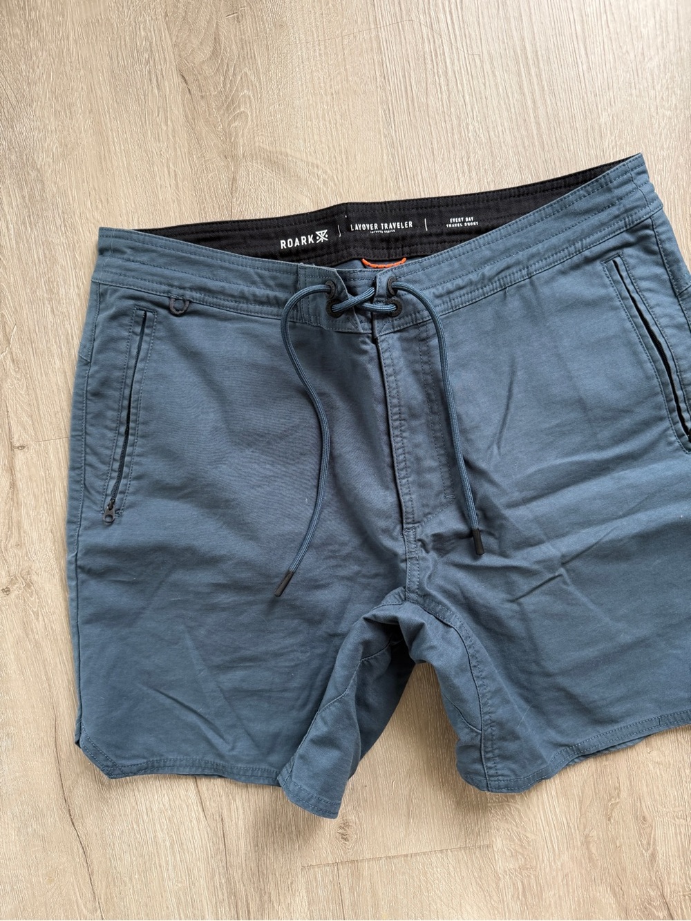 Roark Men’s Layover Traveler Everyday Shorts 31 Blue Outdoor Travel